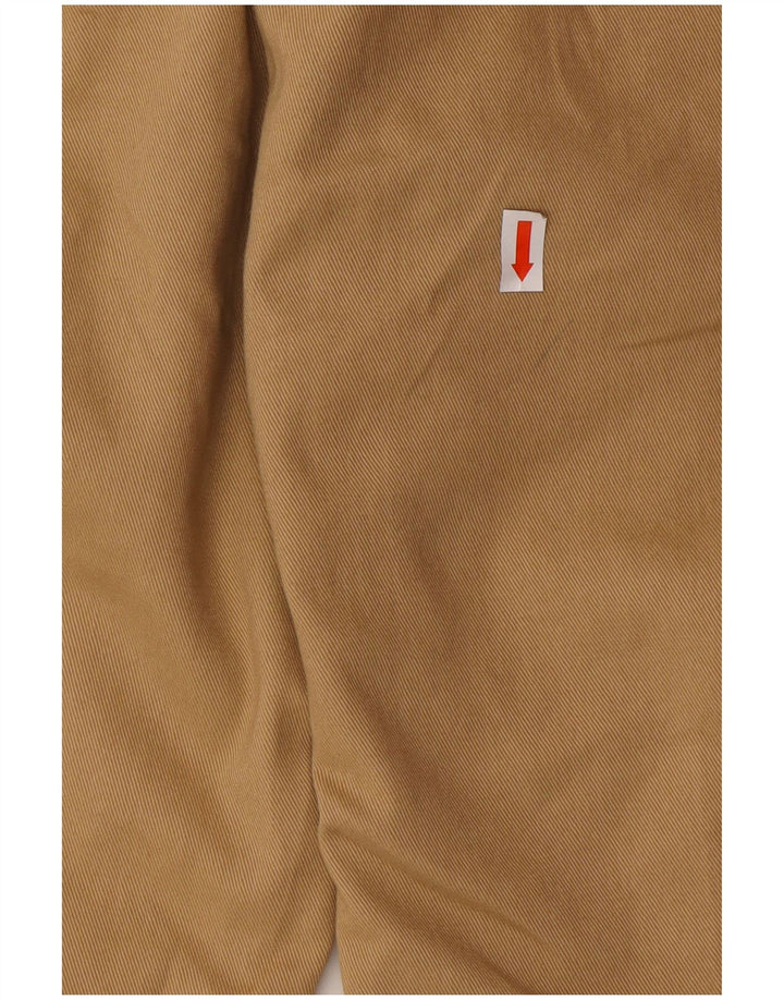 Calça feminina de terno reto LEVI'S W28 L28 algodão bege
