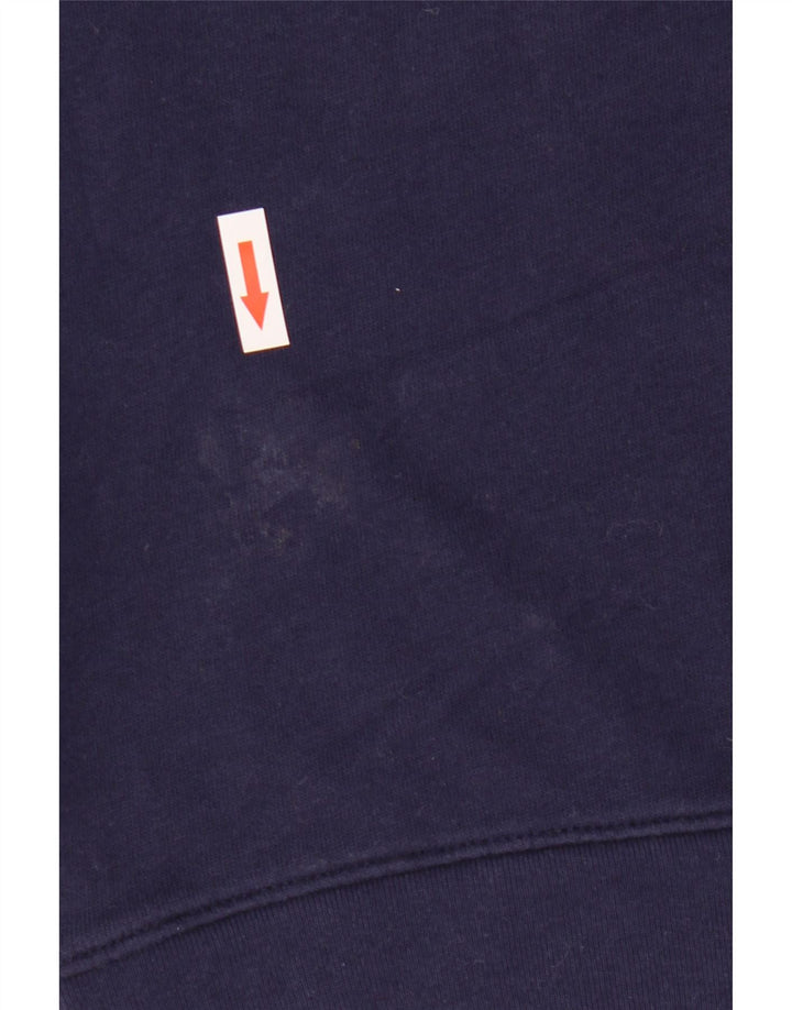 Moletom feminino Levi's com estampa oversized Reino Unido 10 pequeno azul marinho