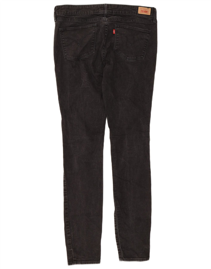 Jeans skinny feminino Levi's W30 L32 algodão preto