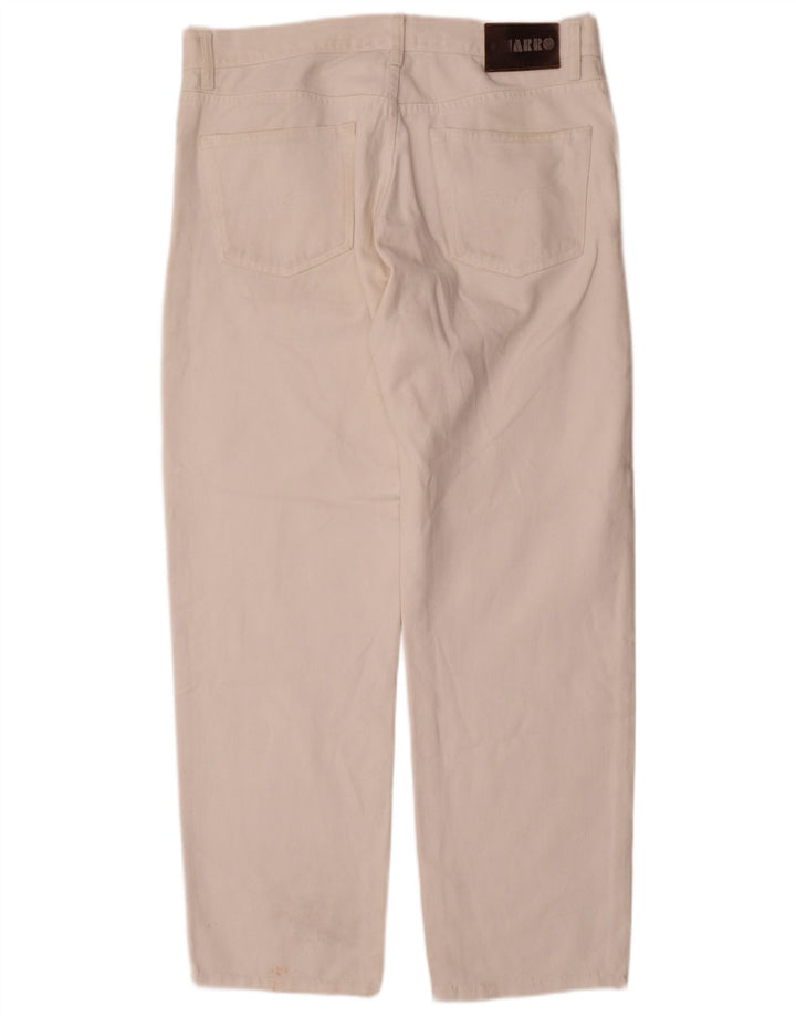 Charro Mens Straight Jeans W38 L30 Algodão Branco