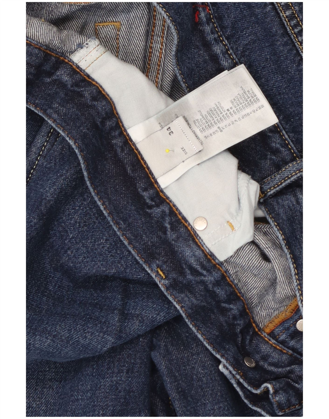 Jeans retos masculinos Diesel W34 L28 algodão azul