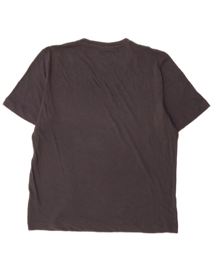 Camiseta masculina Massimo Dutti Top 2XL Linho Cinza