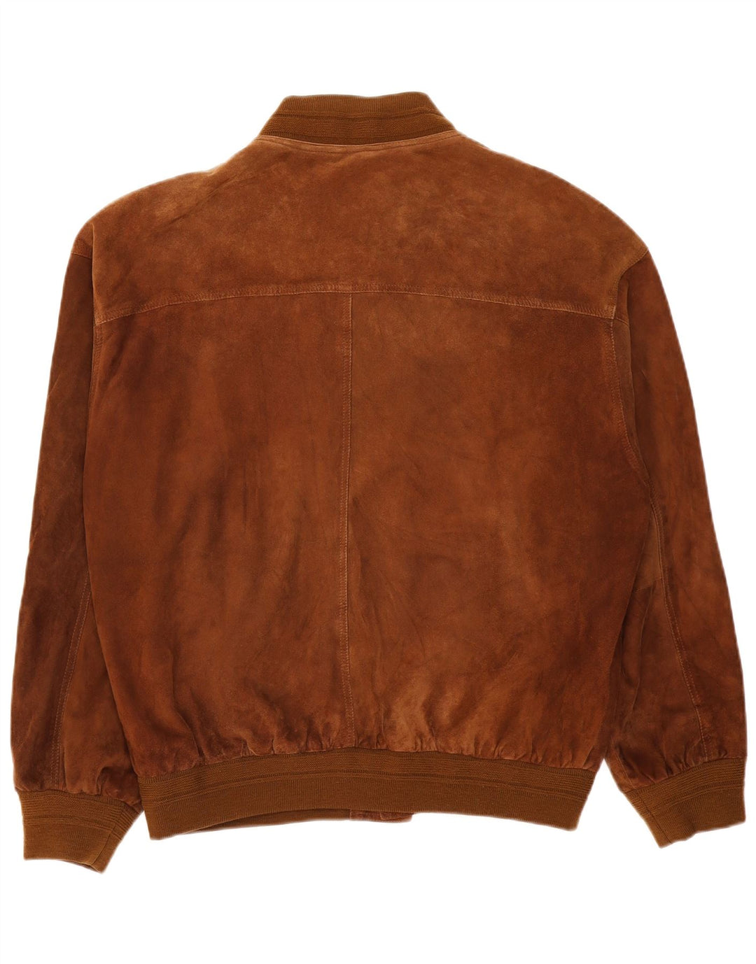 Jaqueta bomber masculina vintage de camurça IT 58 4XL couro marrom