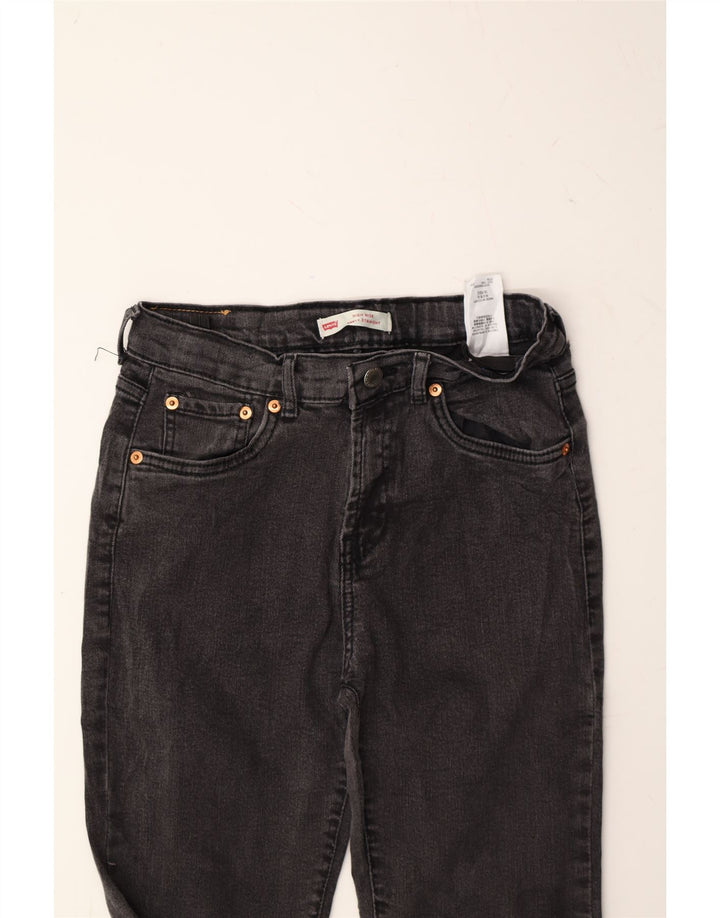 LEVI'S Girls Straight Jeans 15-16 Years W26 L25 Grey Cotton Vintage Levi's and Second-Hand Levi's from Messina Hembry 