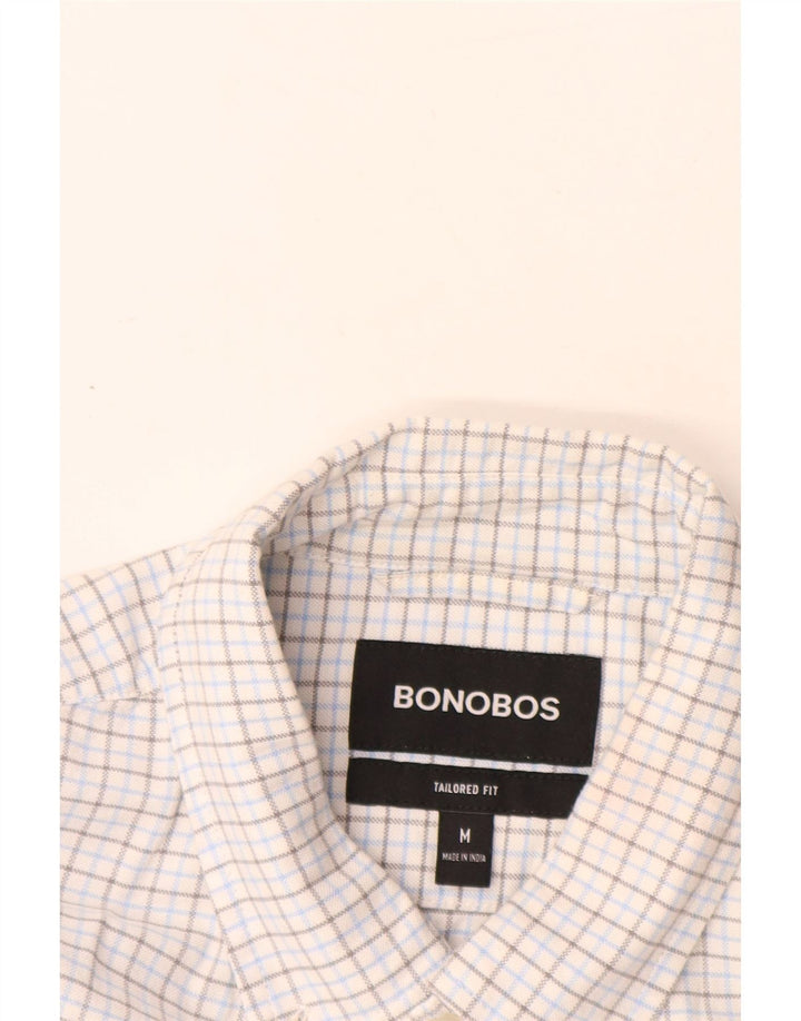 Camisa masculina BONOBOS sob medida, guingão branco médio