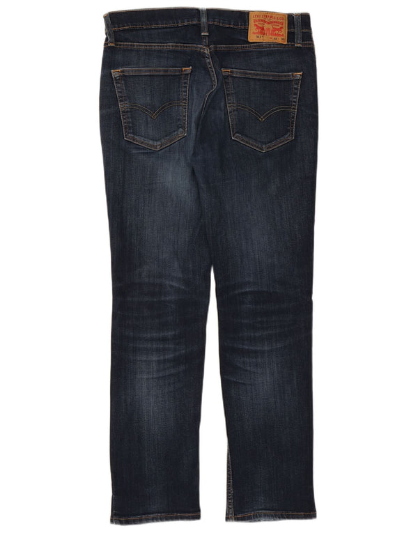 Levi's Masculino 511 Slim Jeans W32 L30 Azul Marinho Algodão