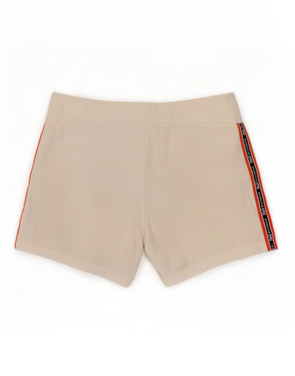 Dolce & Gabbana Shorts de natação masculino gráfico médio algodão branco