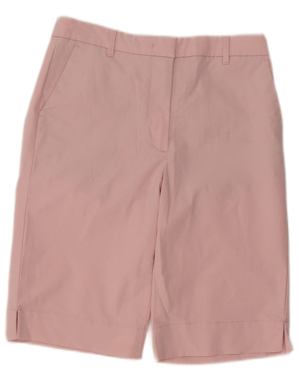 Shorts chino feminino Marks & Spencer Reino Unido 6 XS W26 algodão rosa