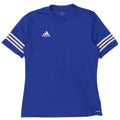 Adidas Masculino Climalite Camiseta Top Médio Azul Poliéster