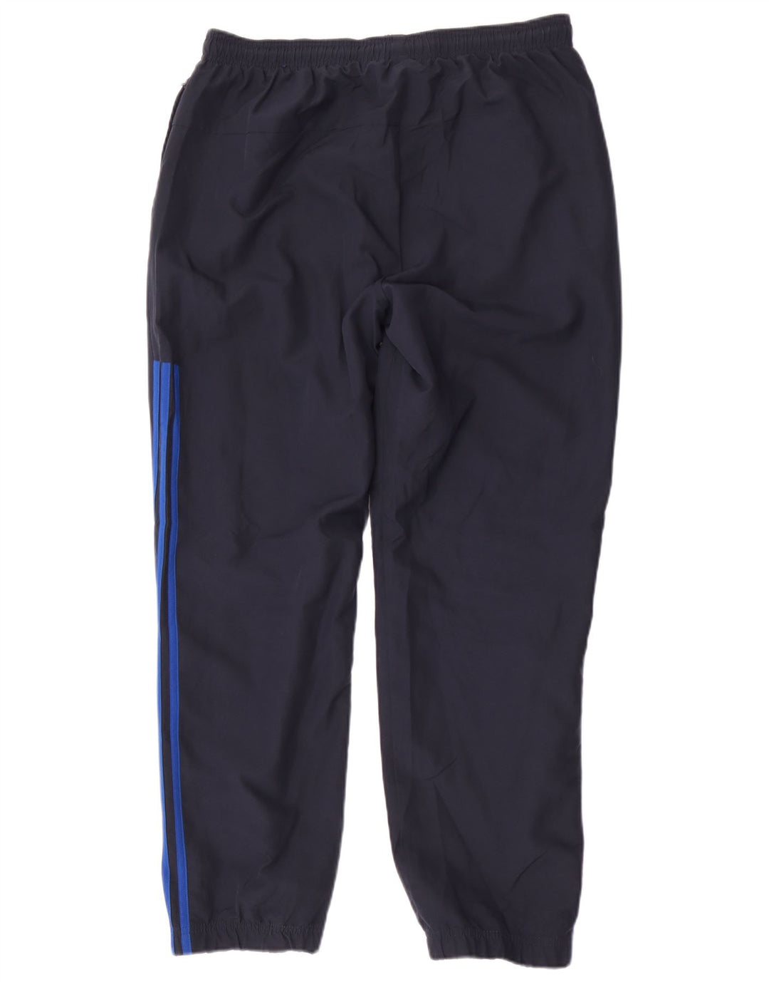 Calça de treino masculina Adidas grande poliéster azul marinho