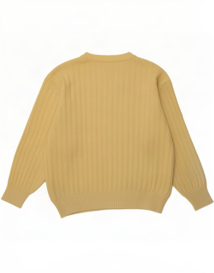 Canda Suéter masculino com gola redonda amarelo médio