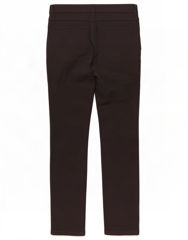 Calça feminina casual skinny Hobbs UK 10 pequena W30 L30 algodão preto