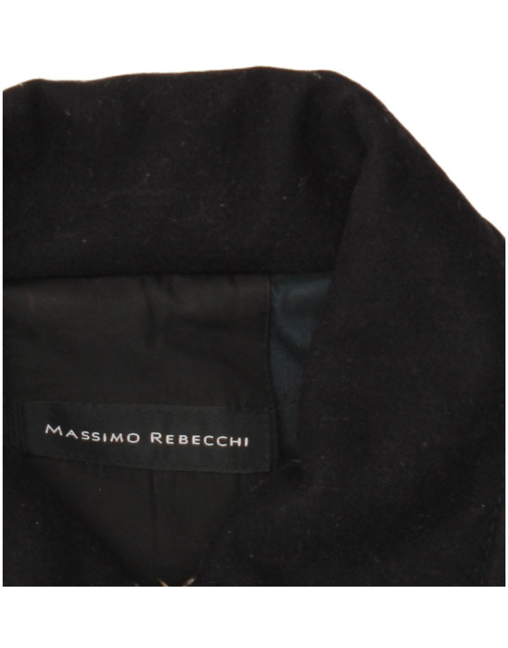 Casaco feminino Massimo Rebecchi Pea IT 44 lã azul marinho médio