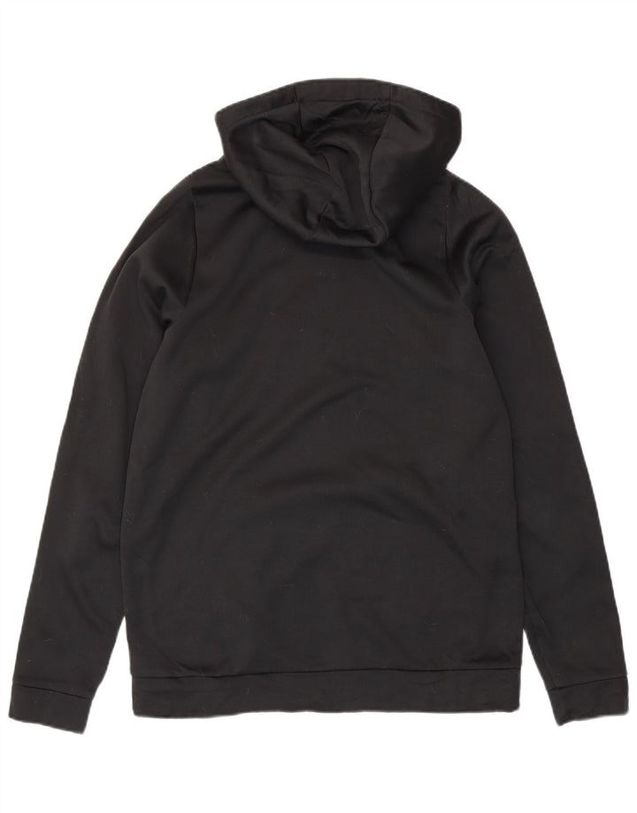 Suéter Nike masculino Dri Fit Graphic com capuz médio preto poliéster