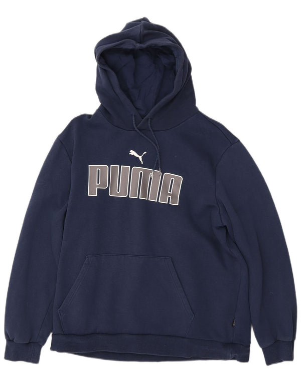 Jumper com capuz gráfico feminino PUMA UK 16 grande azul marinho