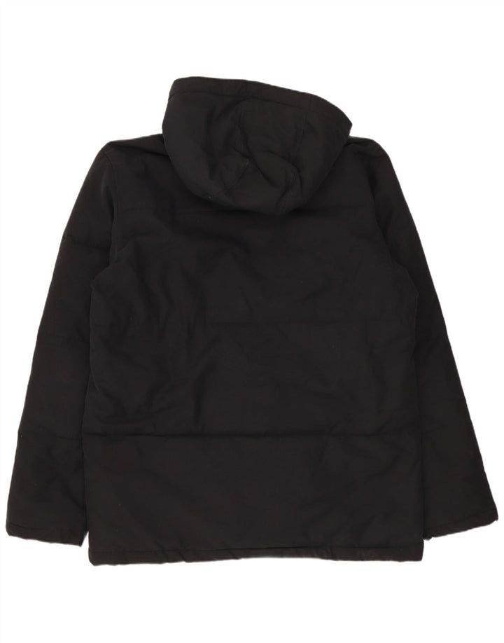 Jaqueta DC masculina acolchoada com capuz UK 38 algodão preto médio
