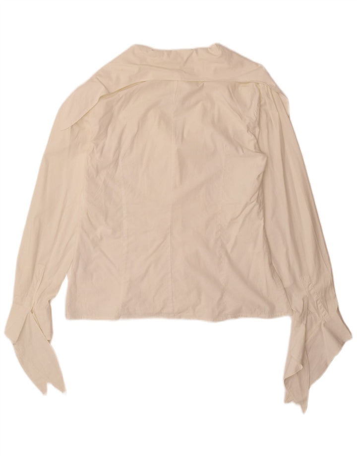 Blusa feminina Intrend UK 14 algodão branco médio