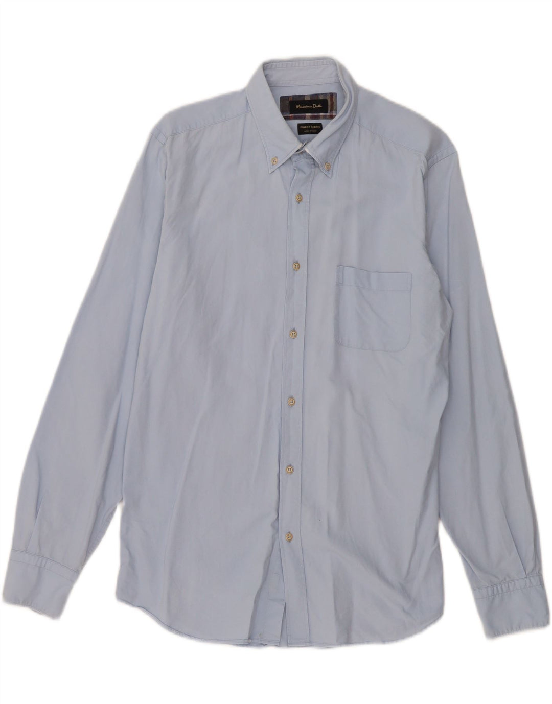 Camisa masculina MASSIMO DUTTI azul médio