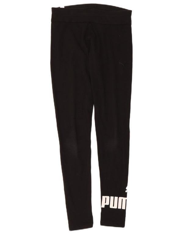 Leggings Puma Feminino UK 12 Médio Algodão Preto