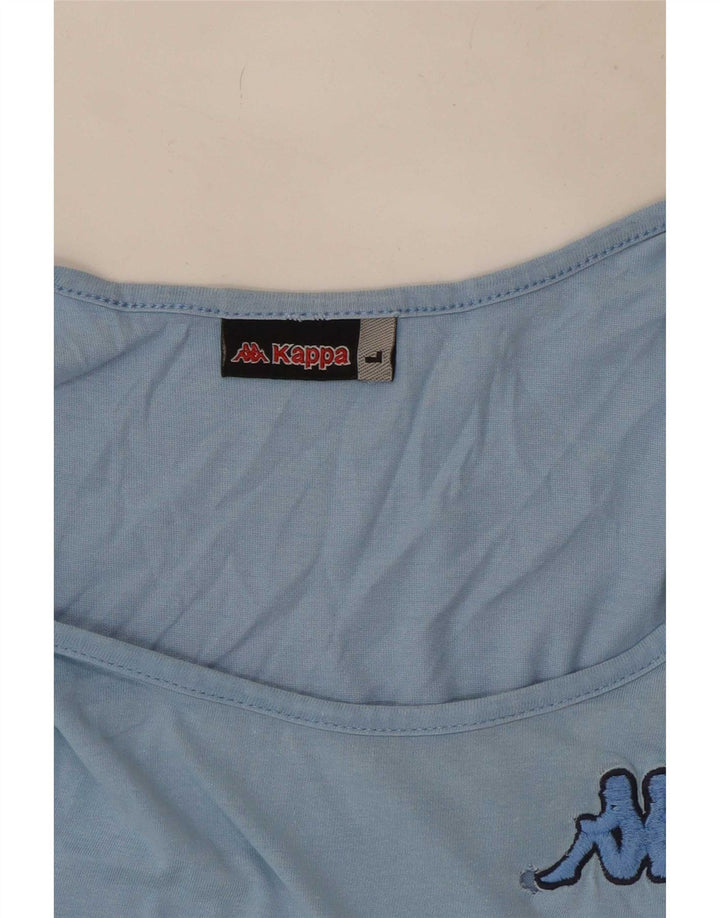 Colete gráfico masculino Kappa Top grande bloco colorido azul