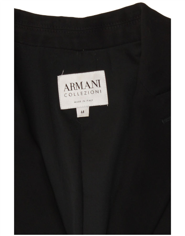 Jaqueta blazer feminina Armani Collezioni com 3 botões IT 44 médio preto