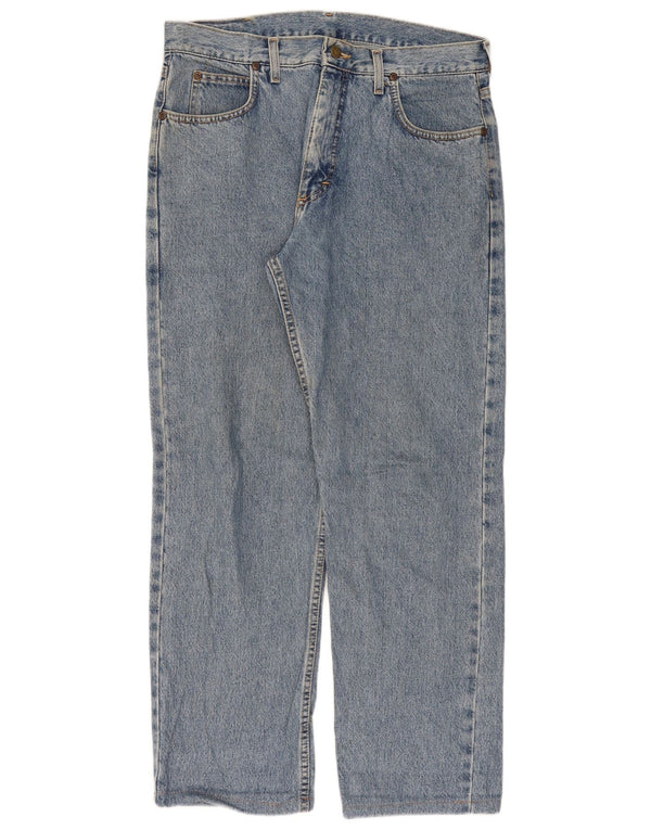 Lee Mens Straight Jeans W34 L30 Azul Algodão