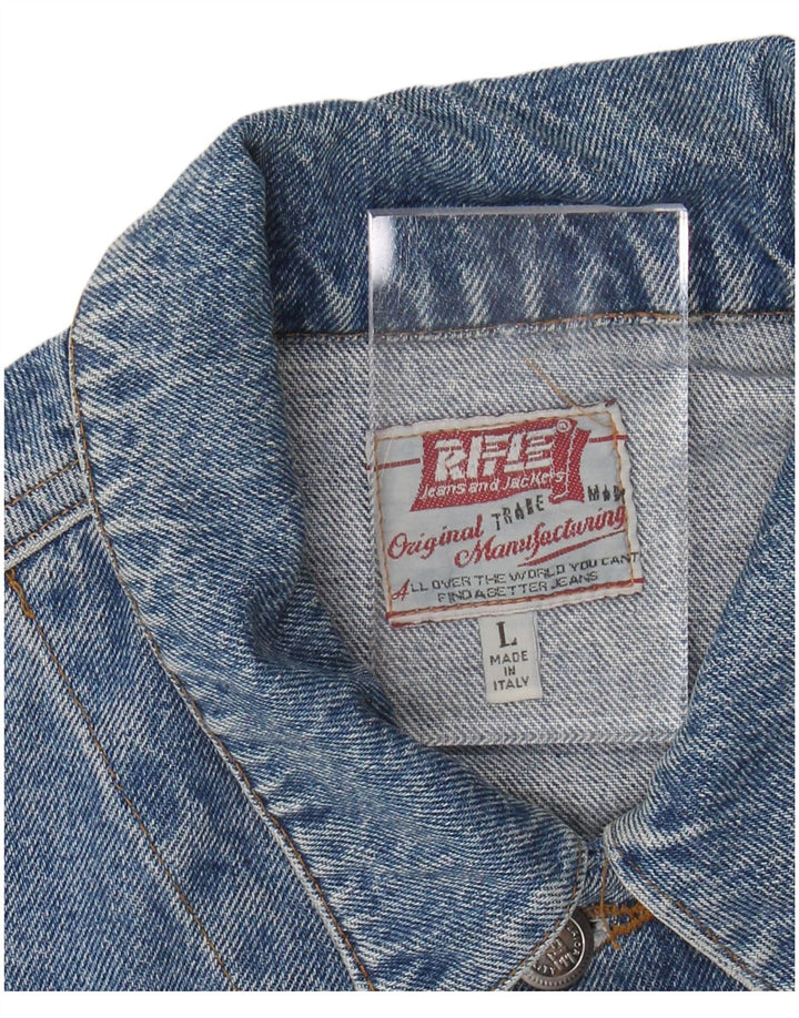Jaqueta jeans masculina RIFLE UK 40 grande azul