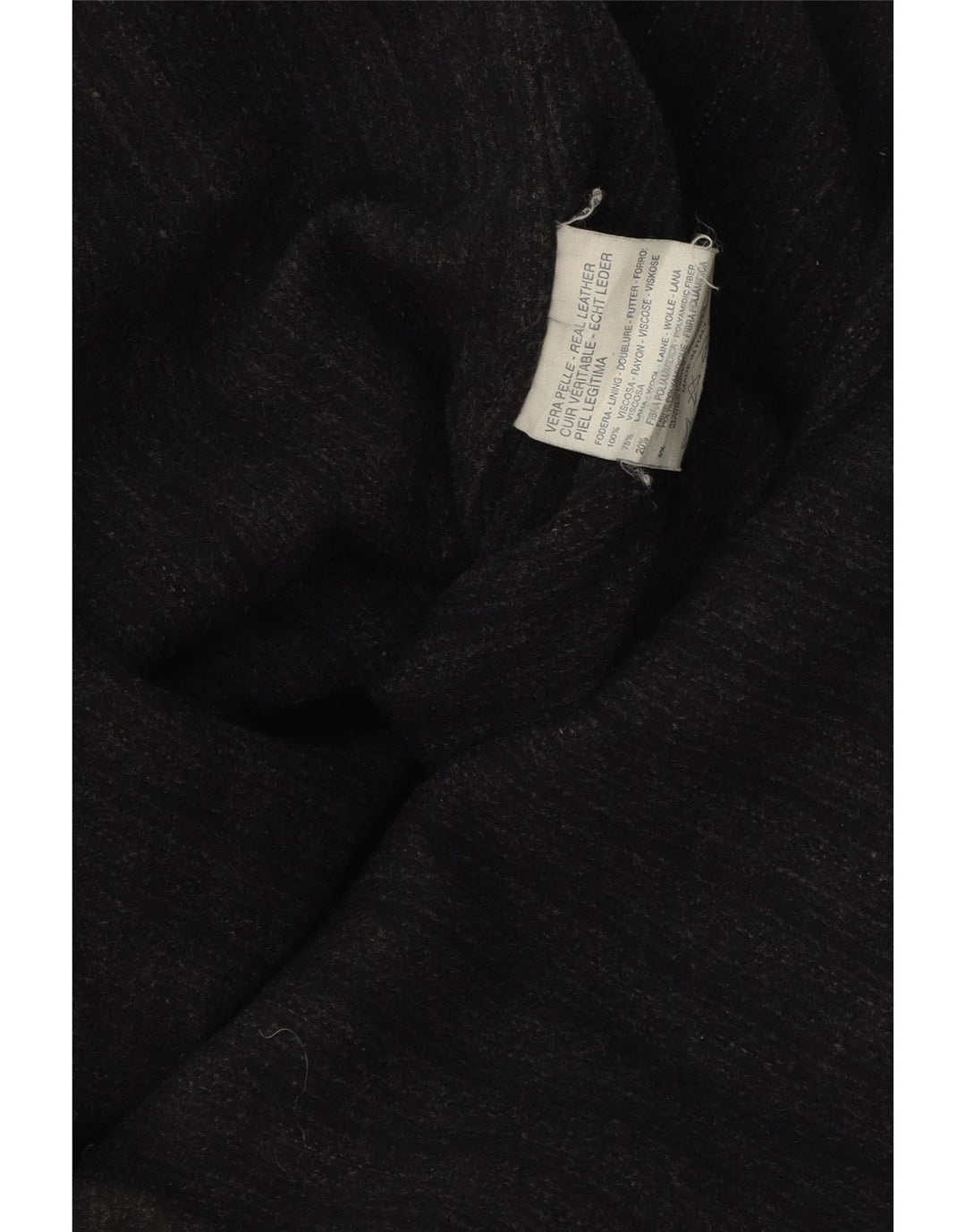 Jaqueta de couro masculina vintage UK 42 XL couro preto