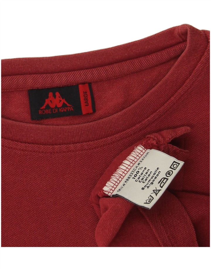 Camiseta masculina KAPPA Top grande de algodão vermelho