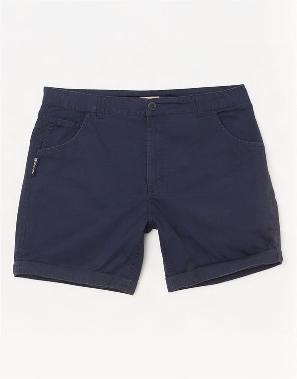 Shorts casuais femininos Mountain Warehouse Reino Unido 14 grande W32 azul marinho algodão