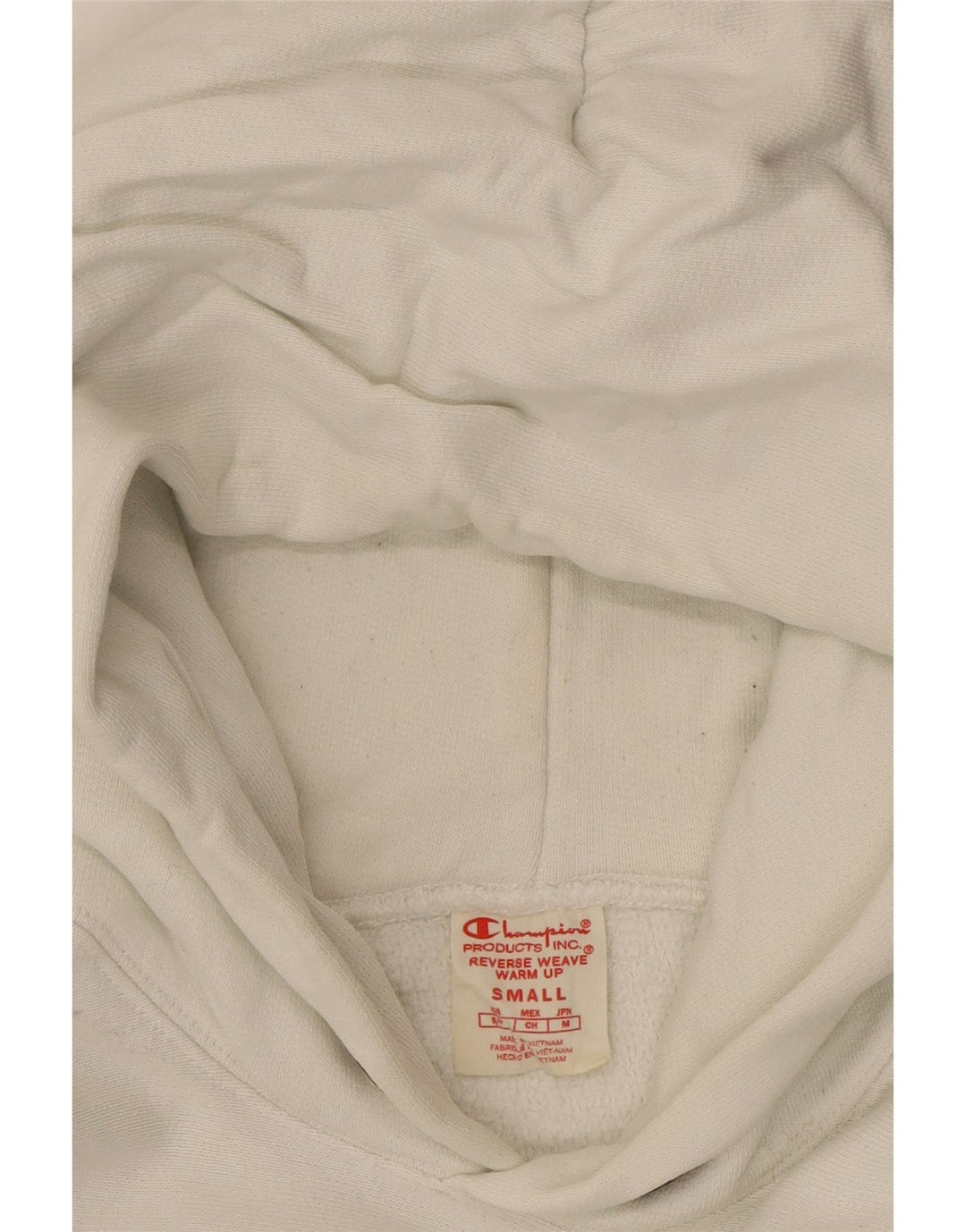 CHAMPION Suéter feminino com capuz gráfico UK 10 pequeno branco