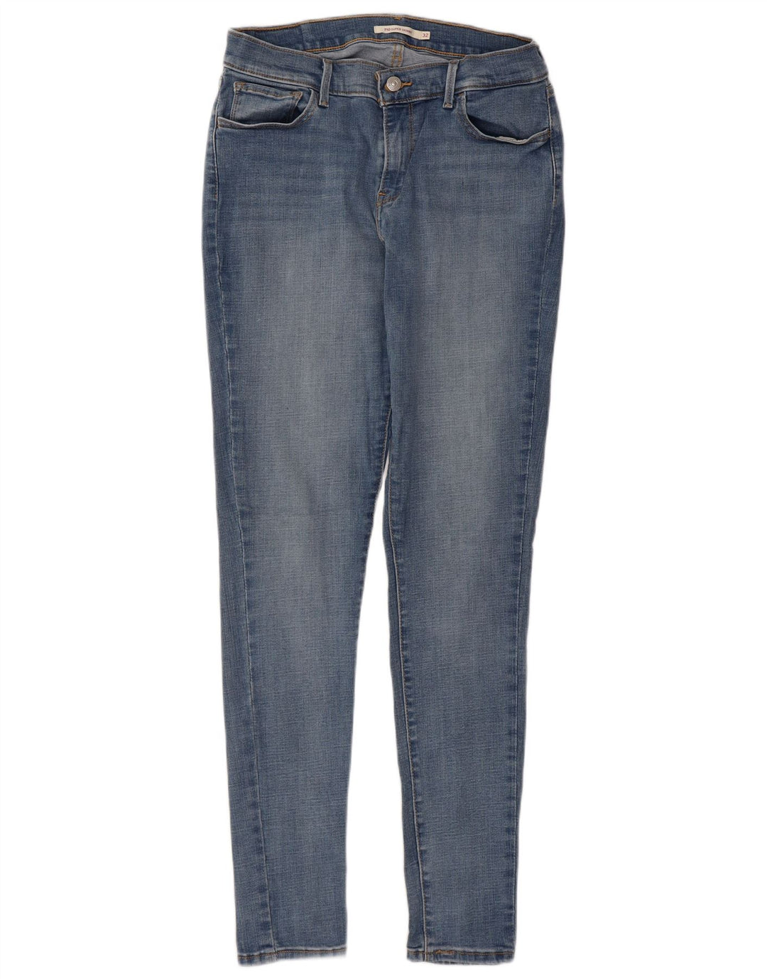 Calça jeans feminina LEVI'S 710 Super Skinny W32 L32 azul algodão