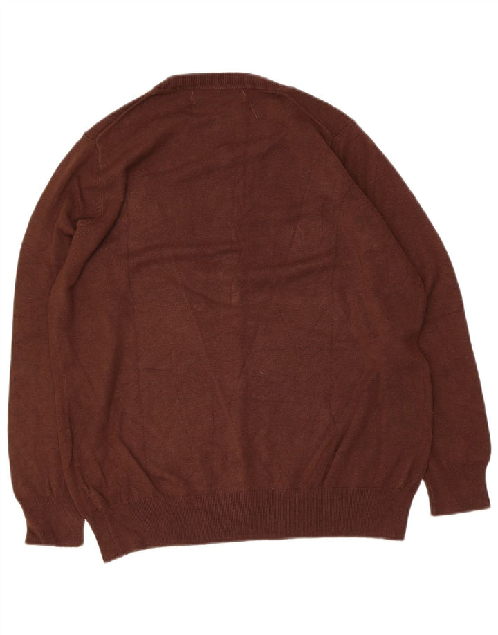 Suéter cardigã feminino Zara Reino Unido 14 viscose marrom médio