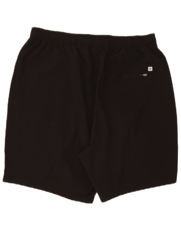 Shorts esportivos femininos do armazém da montanha poliéster preto grande Reino Unido 14