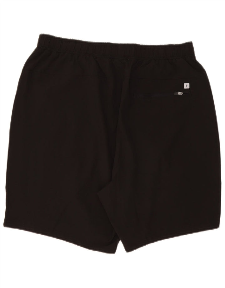 Shorts esportivos femininos do armazém da montanha poliéster preto grande Reino Unido 14