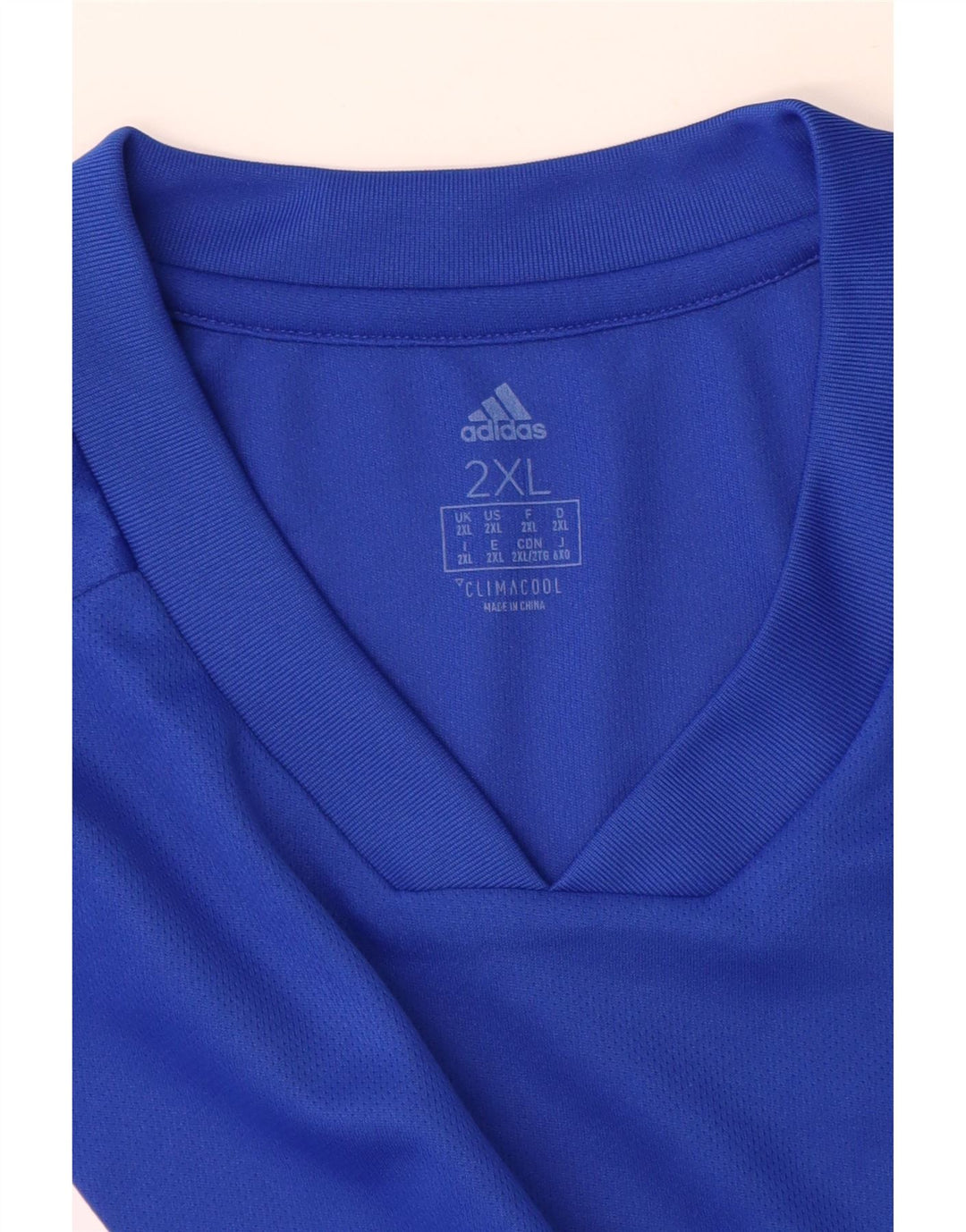 Adidas Masculino Climacool Camiseta Top 2XL Azul Colorblock
