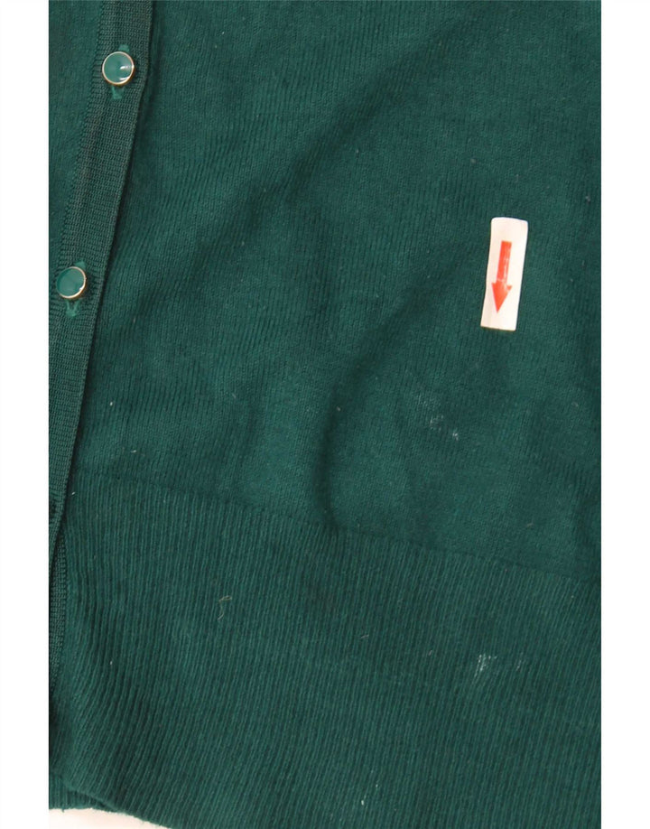 Suéter cardigã feminino Marks & Spencer UK 12 viscose verde médio