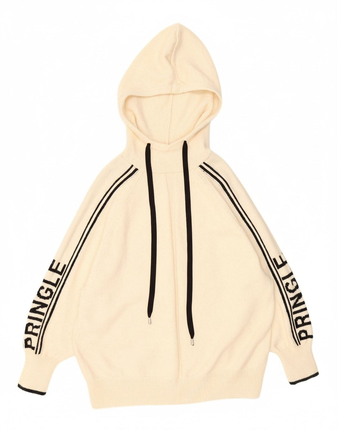 Suéter feminino PRINGLE com estampa oversized UK 10 pequeno off white