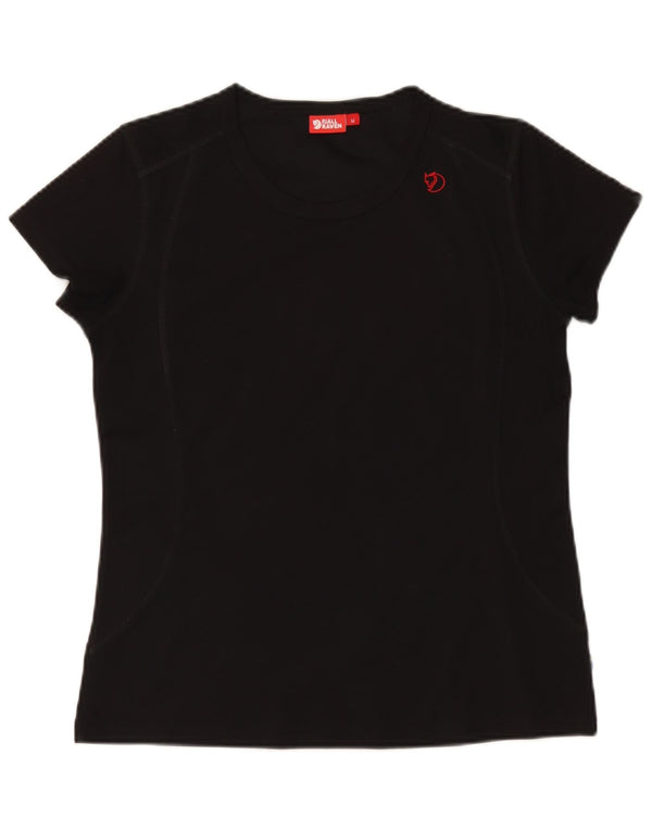 Camiseta feminina Fjall Raven UK 14 poliéster preto médio