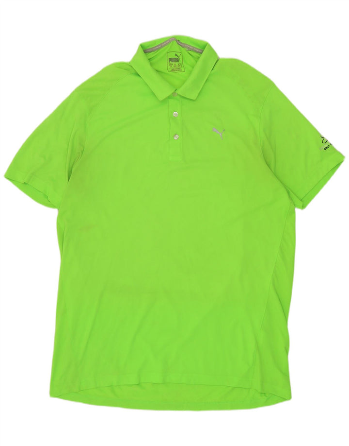 Camisa polo masculina PUMA XL verde poliéster