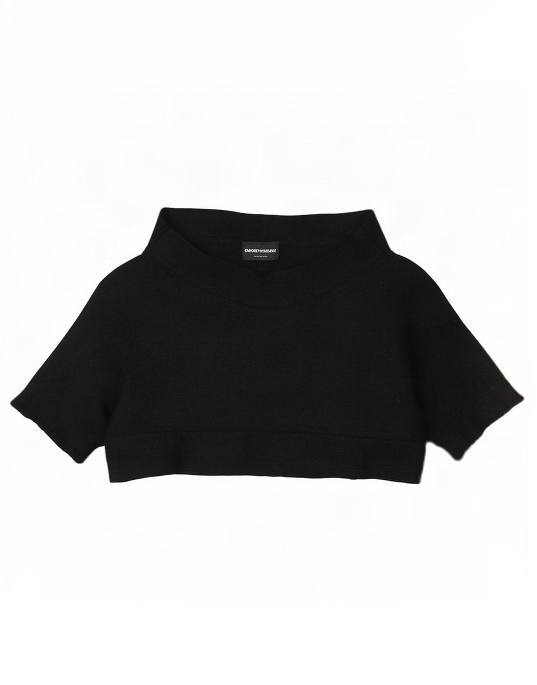 Top curto feminino Emporio Armani EU 38 médio preto