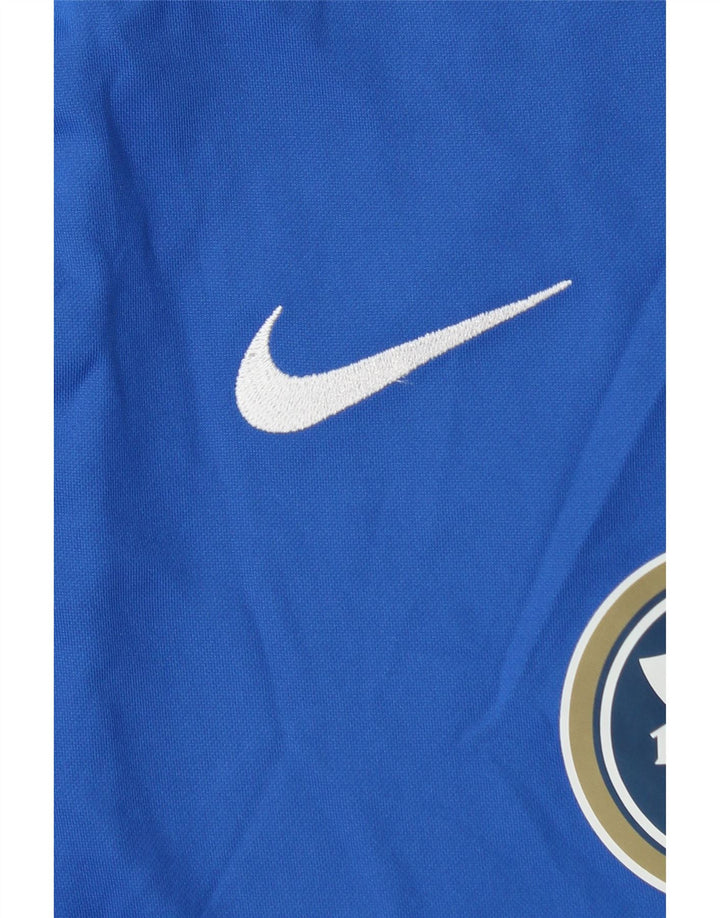 Camiseta masculina NIKE Dri Fit Graphic Top grande azul poliéster