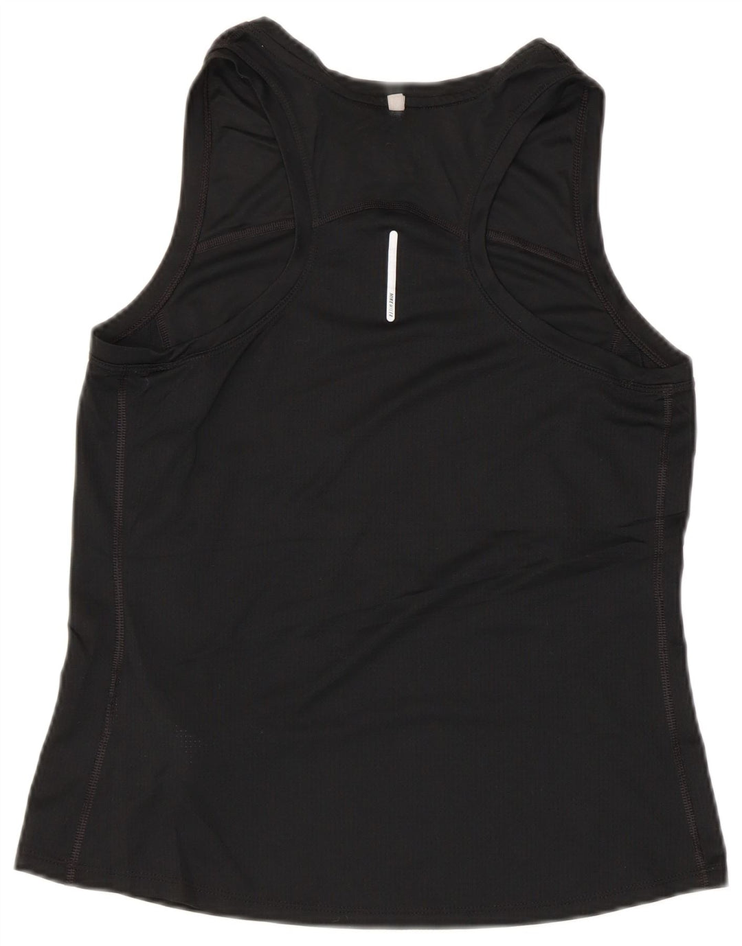 Nike Womens Dri Fit Vest Top UK 12 Médio Preto Poliéster