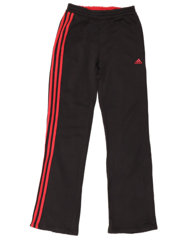 Calças de treino femininas Adidas UK 10 poliéster cinza pequeno