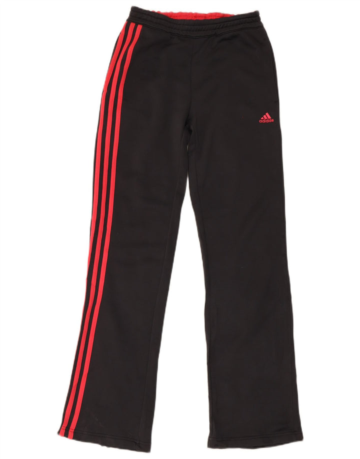 Calças de treino femininas Adidas UK 10 poliéster cinza pequeno