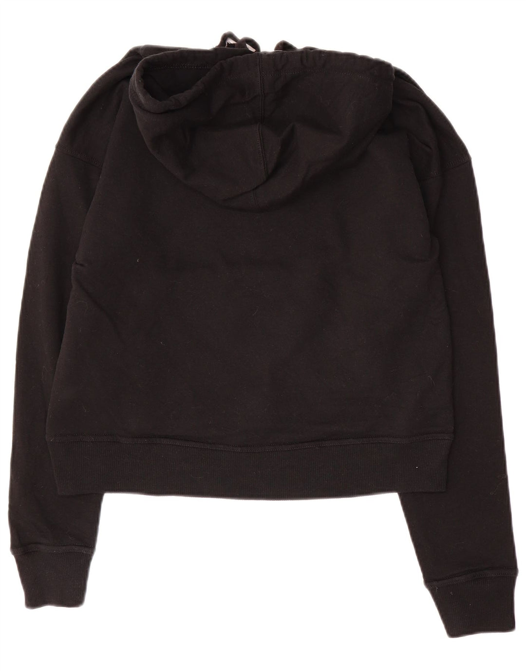 CHAMPION Suéter feminino com capuz e estampa oversized UK 6 XS algodão preto