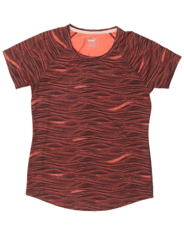 Puma Camiseta Feminina Abstract Pattern Top UK 12 Médio Multicolorido
