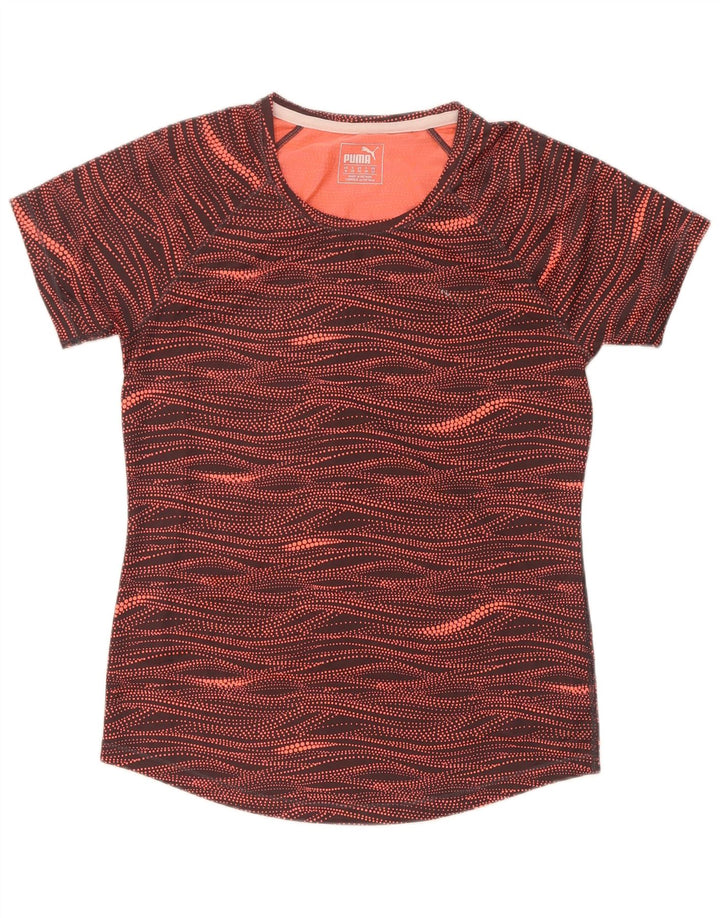 Puma Camiseta Feminina Abstract Pattern Top UK 12 Médio Multicolorido