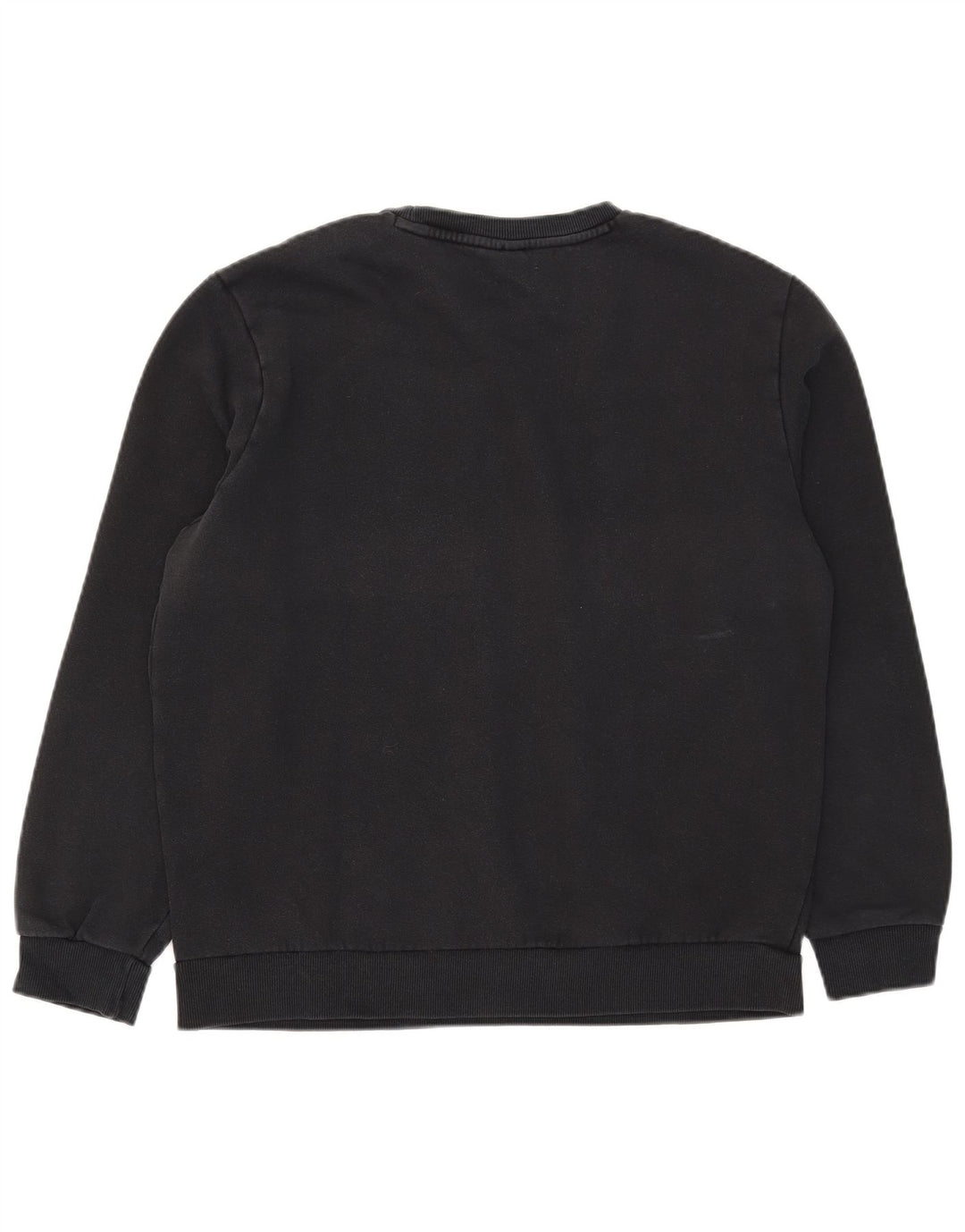 Puma Mens Graphic Moletom Jumper Grande Algodão Preto
