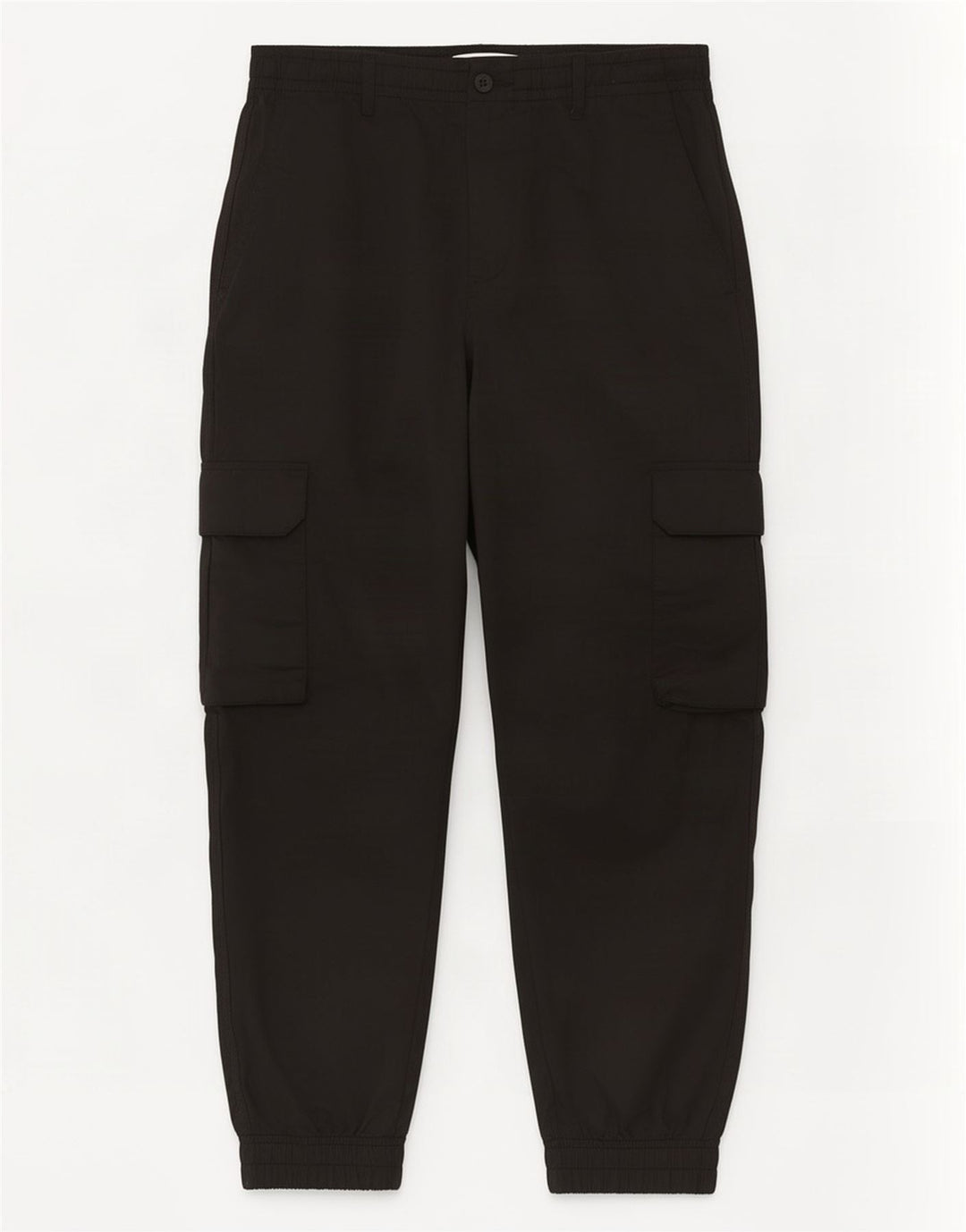 Calça cargo masculina Zara Crop Joggers médio W31 L25 poliéster preto